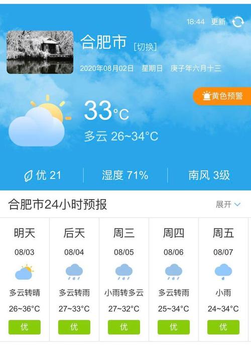 合肥一周天气预报查询_查看合肥一周天气预报